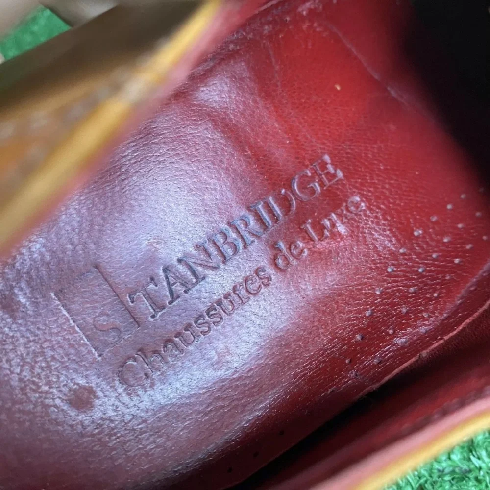 Stanbridge Chaussures‎ de Luxe Men's Brown Leather Casual Dress Shoes Size 9.5